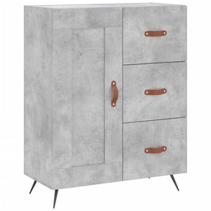 vidaXL Highboard Concrete Grey 69.5x34x180 cm Engineered Wood