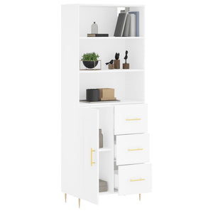 vidaXL Highboard White 69.5x34x180 cm Engineered Wood