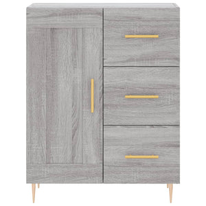 vidaXL Highboard Grey Sonoma 69.5x34x180 cm Engineered Wood