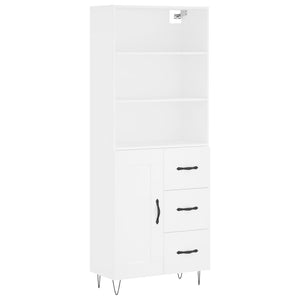 vidaXL Highboard White 69.5x34x180 cm Engineered Wood