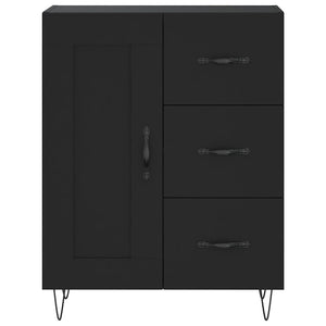 vidaXL Highboard Black 69.5x34x180 cm Engineered Wood