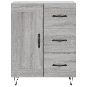 vidaXL Highboard Grey Sonoma 69.5x34x180 cm Engineered Wood