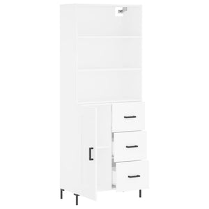 vidaXL Highboard White 69.5x34x180 cm Engineered Wood