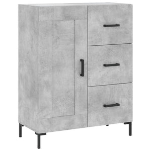 vidaXL Highboard Concrete Grey 69.5x34x180 cm Engineered Wood