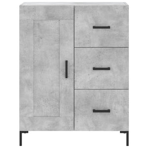 vidaXL Highboard Concrete Grey 69.5x34x180 cm Engineered Wood