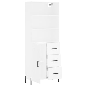 vidaXL Highboard White 69.5x34x180 cm Engineered Wood