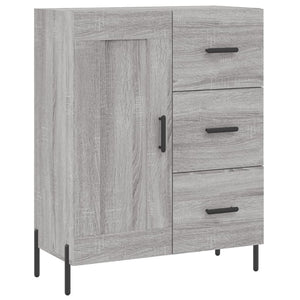 vidaXL Highboard Grey Sonoma 69.5x34x180 cm Engineered Wood