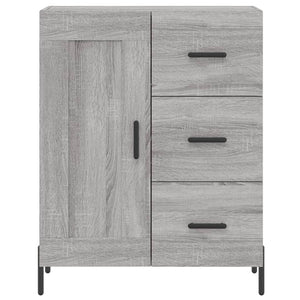 vidaXL Highboard Grey Sonoma 69.5x34x180 cm Engineered Wood