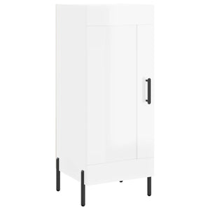 vidaXL Highboard High Gloss White 34.5x34x180 cm Engineered Wood