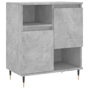 vidaXL Sideboards 2 pcs Concrete Grey Engineered Wood