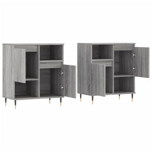 vidaXL Sideboards 2 pcs Grey Sonoma Engineered Wood