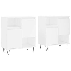 vidaXL Sideboards 2 pcs White Engineered Wood