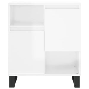 vidaXL Sideboards 2 pcs High Gloss White Engineered Wood