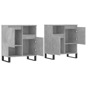 vidaXL Sideboards 2 pcs Concrete Grey Engineered Wood