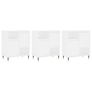 vidaXL Sideboards 3 pcs White Engineered Wood