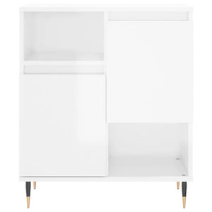 vidaXL Sideboards 3 pcs High Gloss White Engineered Wood