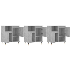 vidaXL Sideboards 3 pcs Concrete Grey Engineered Wood