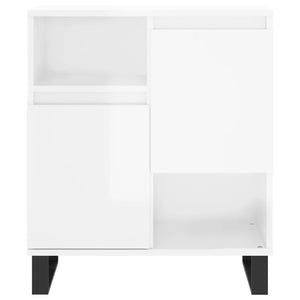 vidaXL Sideboards 3 pcs High Gloss White Engineered Wood