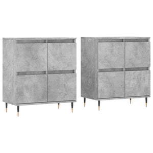 vidaXL Sideboards 2 pcs Concrete Grey Engineered Wood