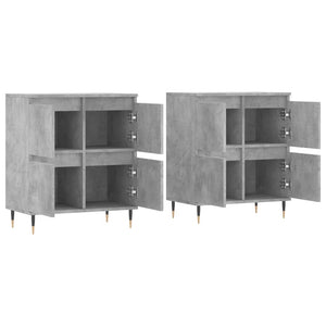 vidaXL Sideboards 2 pcs Concrete Grey Engineered Wood