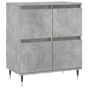 vidaXL Sideboards 2 pcs Concrete Grey Engineered Wood