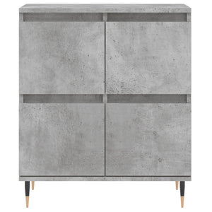 vidaXL Sideboards 2 pcs Concrete Grey Engineered Wood