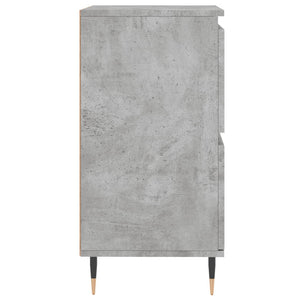 vidaXL Sideboards 2 pcs Concrete Grey Engineered Wood