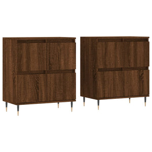 vidaXL Sideboards 2 pcs Brown Oak Engineered Wood