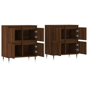 vidaXL Sideboards 2 pcs Brown Oak Engineered Wood