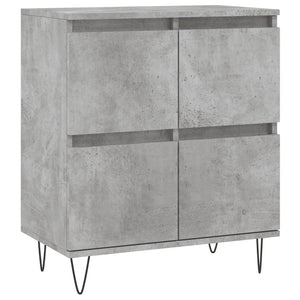 vidaXL Sideboards 2 pcs Concrete Grey Engineered Wood