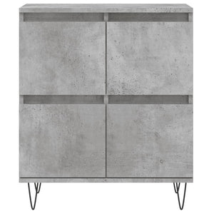 vidaXL Sideboards 2 pcs Concrete Grey Engineered Wood