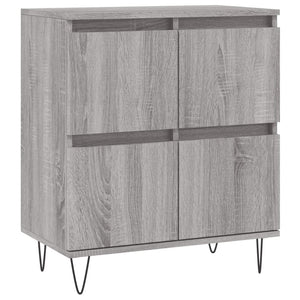 vidaXL Sideboards 2 pcs Grey Sonoma Engineered Wood