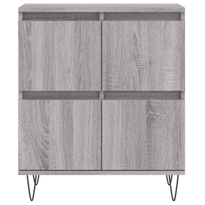 vidaXL Sideboards 2 pcs Grey Sonoma Engineered Wood