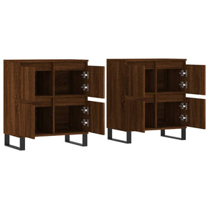 vidaXL Sideboards 2 pcs Brown Oak Engineered Wood