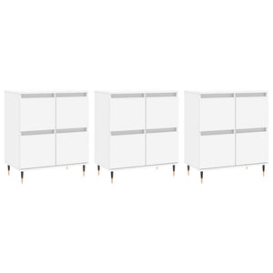 vidaXL Sideboards 3 pcs White Engineered Wood