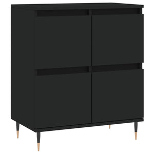 vidaXL Sideboards 3 pcs Black Engineered Wood