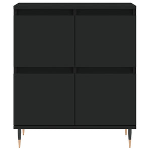 vidaXL Sideboards 3 pcs Black Engineered Wood