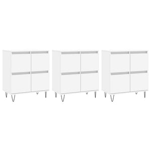 vidaXL Sideboards 3 pcs White Engineered Wood