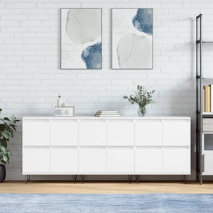 vidaXL Sideboards 3 pcs White Engineered Wood