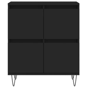 vidaXL Sideboards 3 pcs Black Engineered Wood