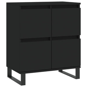 vidaXL Sideboards 3 pcs Black Engineered Wood