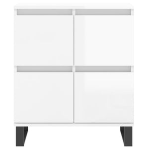 vidaXL Sideboards 3 pcs High Gloss White Engineered Wood