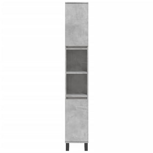 vidaXL 3 Piece Bathroom Furniture Set Concrete Grey Engineered Wood