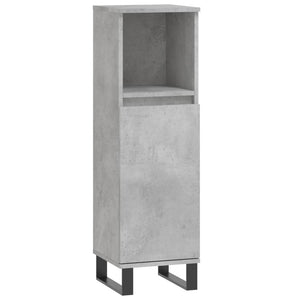 vidaXL 3 Piece Bathroom Furniture Set Concrete Grey Engineered Wood