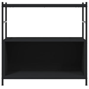 vidaXL Bookshelf Black 80x30x78.5 cm Engineered Wood and Iron