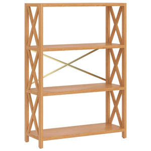 vidaXL 4-Tier Shelf 80x30x112 cm Solid Wood Oak