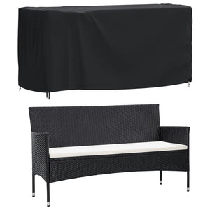 vidaXL Garden Furniture Cover Black 180x70x90 cm Waterproof 420D