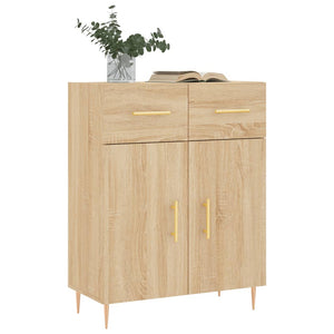 vidaXL Sideboard Sonoma Oak 69.5x34x90 cm Engineered Wood