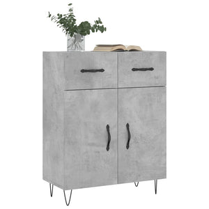 vidaXL Sideboard Concrete Grey 69.5x34x90 cm Engineered Wood