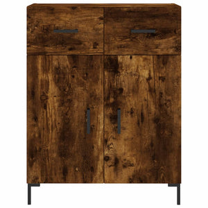 vidaXL Sideboard Smoked Oak 69.5x34x90 cm Engineered Wood